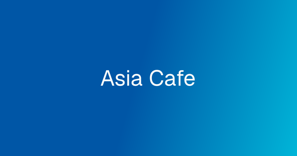 Asia Cafe cover